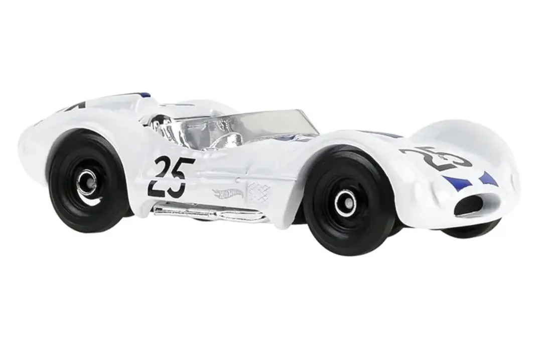Foto da miniatura Hot Wheels Maserati Tipo 61 na cor Branco